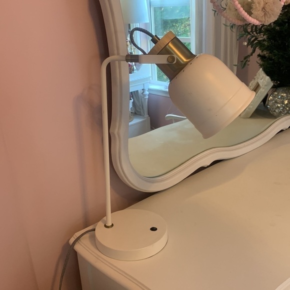 Table lamp MCM movable light‎ white gold - Picture 4 of 4